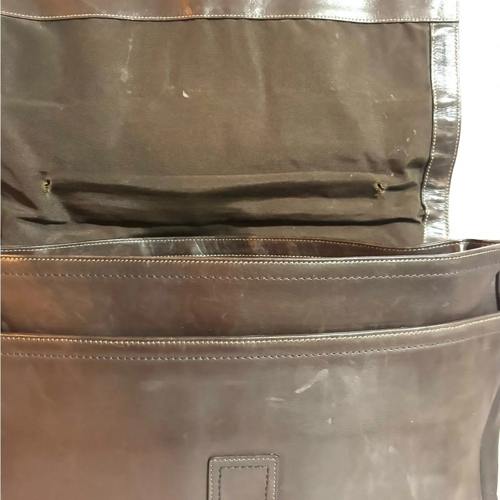 Coach vintage unisex Brown Leather Briefcase messenger bag